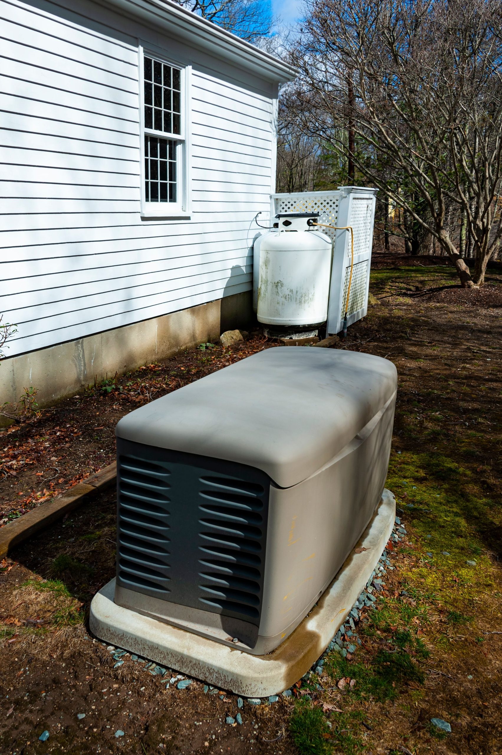 A standby generator cannot be moved and it is connected with the electricity of your home.